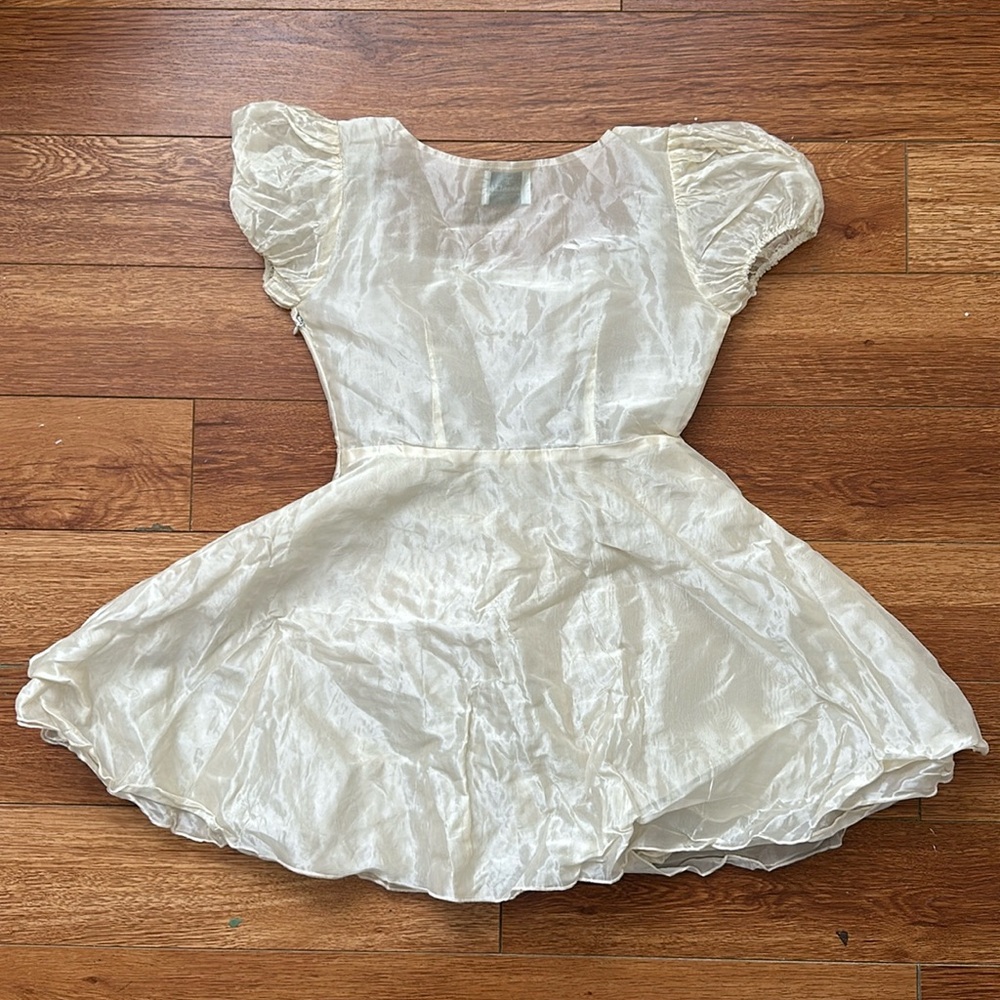 Silk Organza Babydoll Dress - image 7